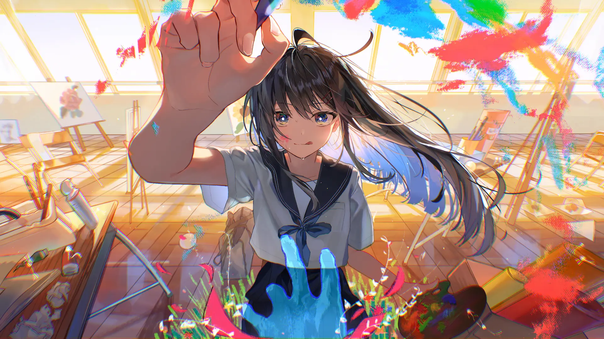 Landscape art by @ぴくす https://www.pixiv.net/en/users/67381928